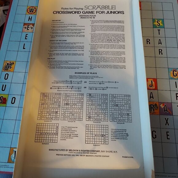 Vintage 1975 SCRABBLE Crossword Game for Juniors, - Picture 4 of 7